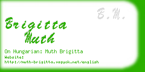 brigitta muth business card